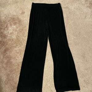 Black Travel Knit Pull On Pants sz M